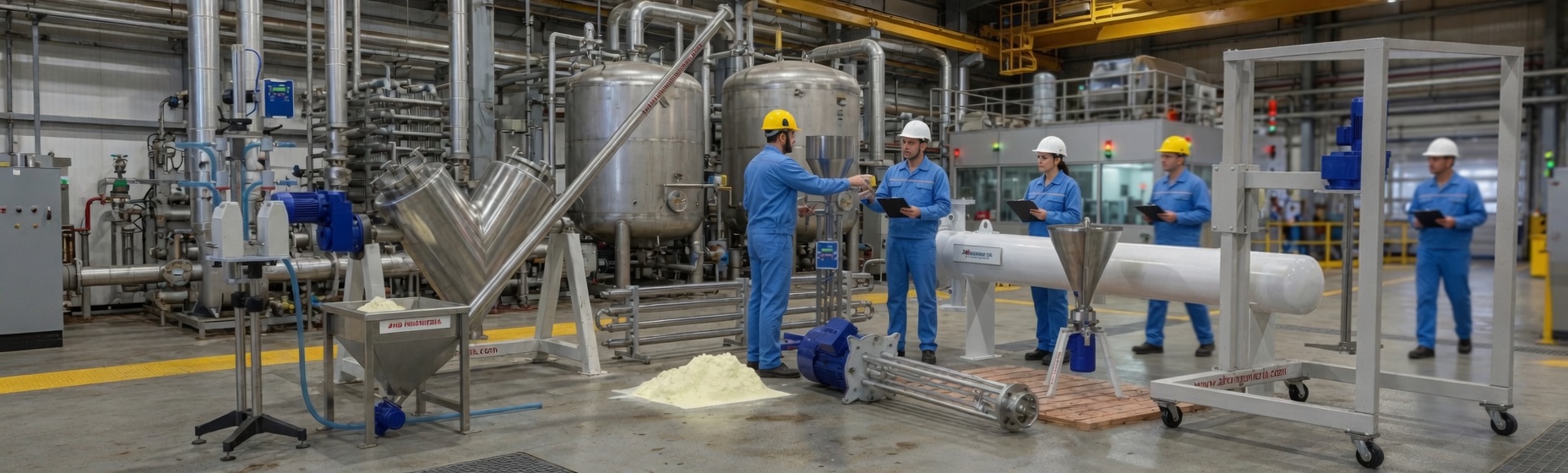 equipos para la industria de alimentos o químicos
