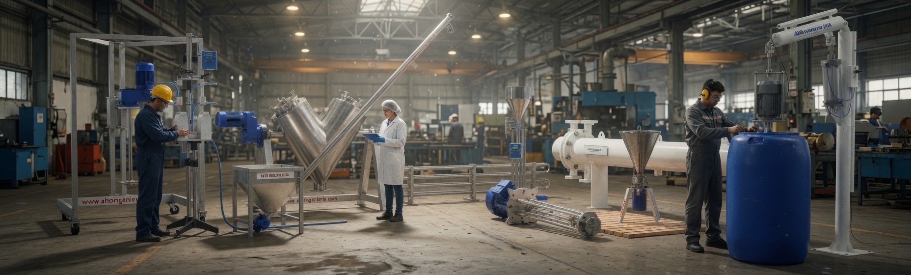 equipos para la industria de alimentos o químicos